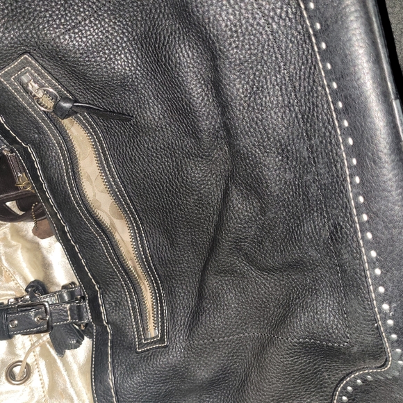 Coach Black Leather Purse - Picture 1 of 5